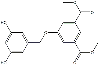 dimethyl 5-(3,5-dihydroxybenzyloxy)isophthalate Struktur