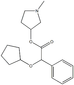 1-methylpyrrolidin-3-yl 2-(cyclopentyloxy)-2-phenylacetate