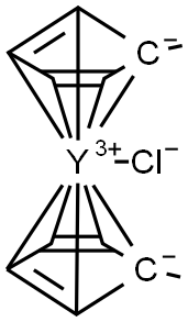 Bis(methylcyclopentadienyl)yttrium chloride, 97% Struktur