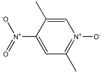 2,5-dimethyl-4-nitro-1-oxidopyridin-1-ium Struktur