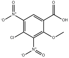 4-Chloro-2-methoxy-3,5-dinitro-benzoic acid Struktur