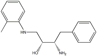 (2R,3S)-3-amino-4-phenyl-1-(o-tolylamino)butan-2-ol Struktur