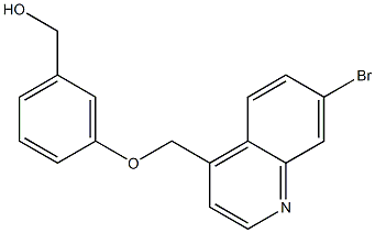 (3-((7-bromoquinolin-4-yl)methoxy)phenyl)methanol Struktur