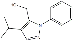 (4-isopropyl-1-phenyl-1H-pyrazol-5-yl)methanol Struktur