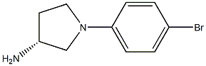 (R)-1-(4-bromophenyl)pyrrolidin-3-amine Struktur