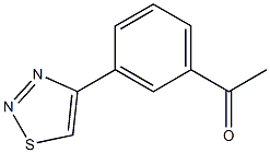 1-(3-(1,2,3-thiadiazol-4-yl)phenyl)ethanone Struktur