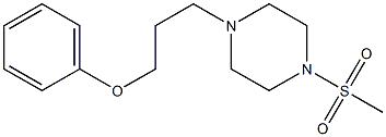 1-(methylsulfonyl)-4-(3-phenoxypropyl)piperazine Structure