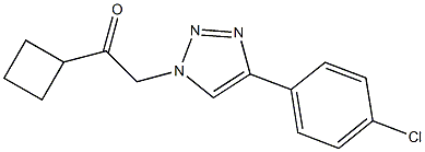 2-(4-(4-chlorophenyl)-1H-1,2,3-triazol-1-yl)-1-cyclobutylethanone Struktur