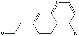 2-(4-bromoquinolin-7-yl)acetaldehyde Struktur