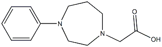 2-(4-phenyl-1,4-diazepan-1-yl)acetic acid Struktur