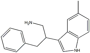 2-(5-methyl-1H-indol-3-yl)-3-phenylpropan-1-amine Struktur