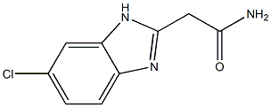 2-(6-chloro-1H-benzo[d]imidazol-2-yl)acetamide Struktur