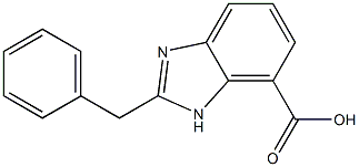 2-benzyl-1H-benzo[d]imidazole-7-carboxylic acid Struktur