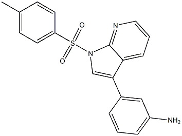 3-(1-tosyl-1H-pyrrolo[2,3-b]pyridin-3-yl)aniline Struktur