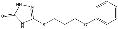 3-(3-phenoxypropylthio)-1H-1,2,4-triazol-5(4H)-one Struktur