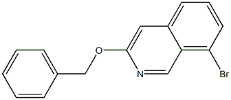 3-(benzyloxy)-8-bromoisoquinoline Struktur