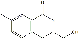 3-(hydroxymethyl)-7-methyl-3,4-dihydroisoquinolin-1(2H)-one Struktur