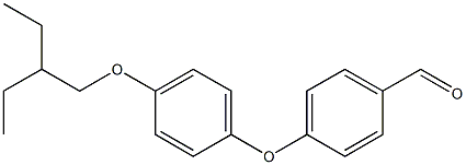 4-(4-(2-ethylbutoxy)phenoxy)benzaldehyde Struktur