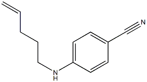 4-(pent-4-enylamino)benzonitrile Struktur