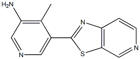 4-methyl-5-(thiazolo[5,4-c]pyridin-2-yl)pyridin-3-amine Struktur