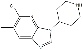 5-chloro-6-methyl-3-(piperidin-4-yl)-3H-imidazo[4,5-b]pyridine Struktur