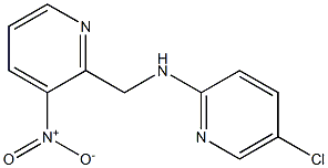 5-chloro-N-((3-nitropyridin-2-yl)methyl)pyridin-2-amine Struktur