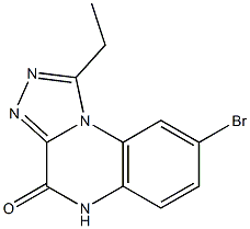 8-bromo-1-ethyl-[1,2,4]triazolo[4,3-a]quinoxalin-4(5H)-one Struktur