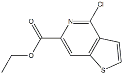 ethyl 4-chlorothieno[3,2-c]pyridine-6-carboxylate Struktur