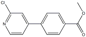 methyl 4-(2-chloropyridin-4-yl)benzoate Struktur