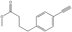 methyl 4-(4-ethynylphenyl)butanoate Struktur