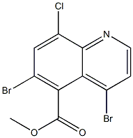 methyl 4,6-dibromo-8-chloroquinoline-5-carboxylate Struktur