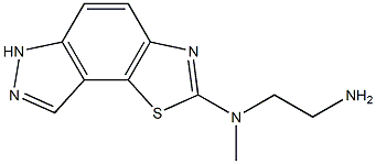 N1-methyl-N1-(6H-thiazolo[5,4-e]indazol-2-yl)ethane-1,2-diamine Struktur