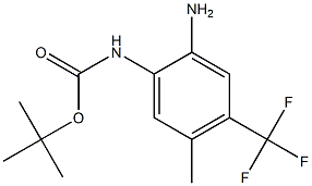 tert-butyl 2-amino-5-methyl-4-(trifluoromethyl)phenylcarbamate Struktur