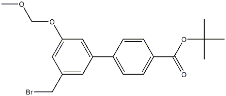 tert-butyl 3'-(bromomethyl)-5'-(methoxymethoxy)biphenyl-4-carboxylate Struktur