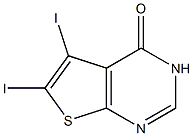 5,6-diiodothieno[2,3-d]pyrimidin-4(3H)-one Struktur