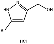 (5-bromo-1H-pyrazol-3-yl)methanol hydrochloride Struktur