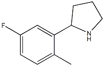 2-(5-FLUORO-2-METHYLPHENYL)PYRROLIDINE Struktur