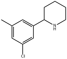 2-(3-CHLORO-5-METHYLPHENYL)PIPERIDINE Struktur