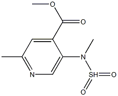 methyl 2-(N-methylmethan-5-ylsulfonamido)isonicotinate Struktur