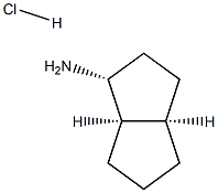 (1R,3aR,6aR)-Octahydro-pentalen-1-ylamine hydrochloride Struktur