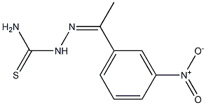 1-(3-nitrophenyl)ethanone thiosemicarbazone Struktur