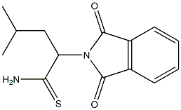 2-(1,3-dioxo-2,3-dihydro-1H-isoindol-2-yl)-4-methylpentanethioamide Struktur