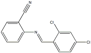 2-[(2,4-dichlorobenzylidene)amino]benzonitrile Struktur