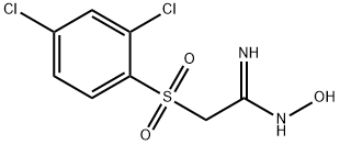 2,4-Dichlorobenzenesulphonylacetamide oxime,  98% Struktur