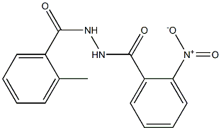 2-methyl-N'-(2-nitrobenzoyl)benzohydrazide Struktur