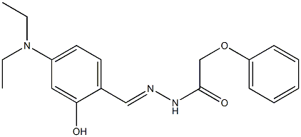 N'-[4-(diethylamino)-2-hydroxybenzylidene]-2-phenoxyacetohydrazide Struktur