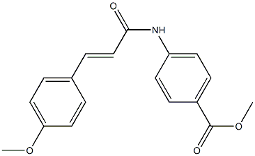 methyl 4-{[3-(4-methoxyphenyl)acryloyl]amino}benzoate Struktur