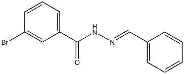 N'-benzylidene-3-bromobenzohydrazide Struktur