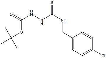 tert-butyl 2-((4-chlorobenzyl)carbamothioyl)hydrazinecarboxylate Struktur