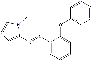 (E)-1-methyl-2-((2-phenoxyphenyl)diazenyl)-1H-pyrrole Struktur